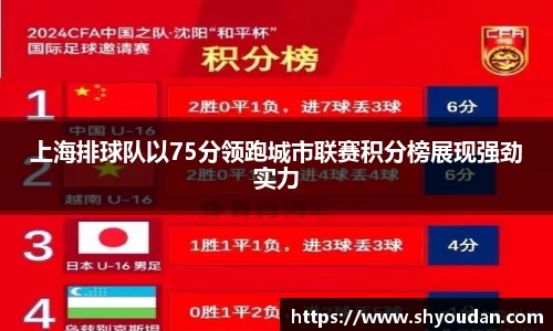 上海排球队以75分领跑城市联赛积分榜展现强劲实力